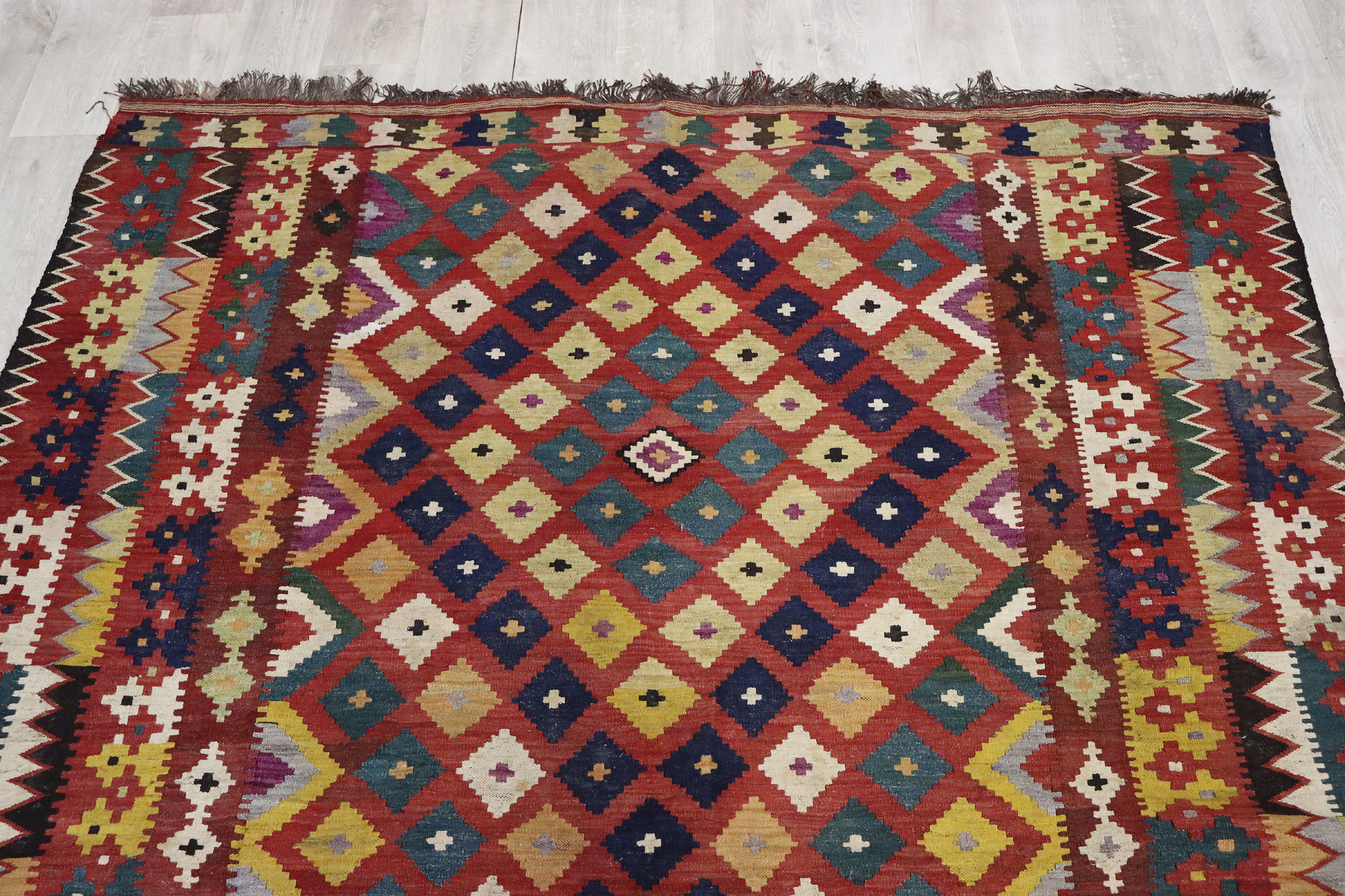 400 x230 cm Antique oriental Handmade  kilim   from north Afghanistan No:479