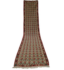 390x85 orienttepich läufer flur teppich  kelim Nr.444