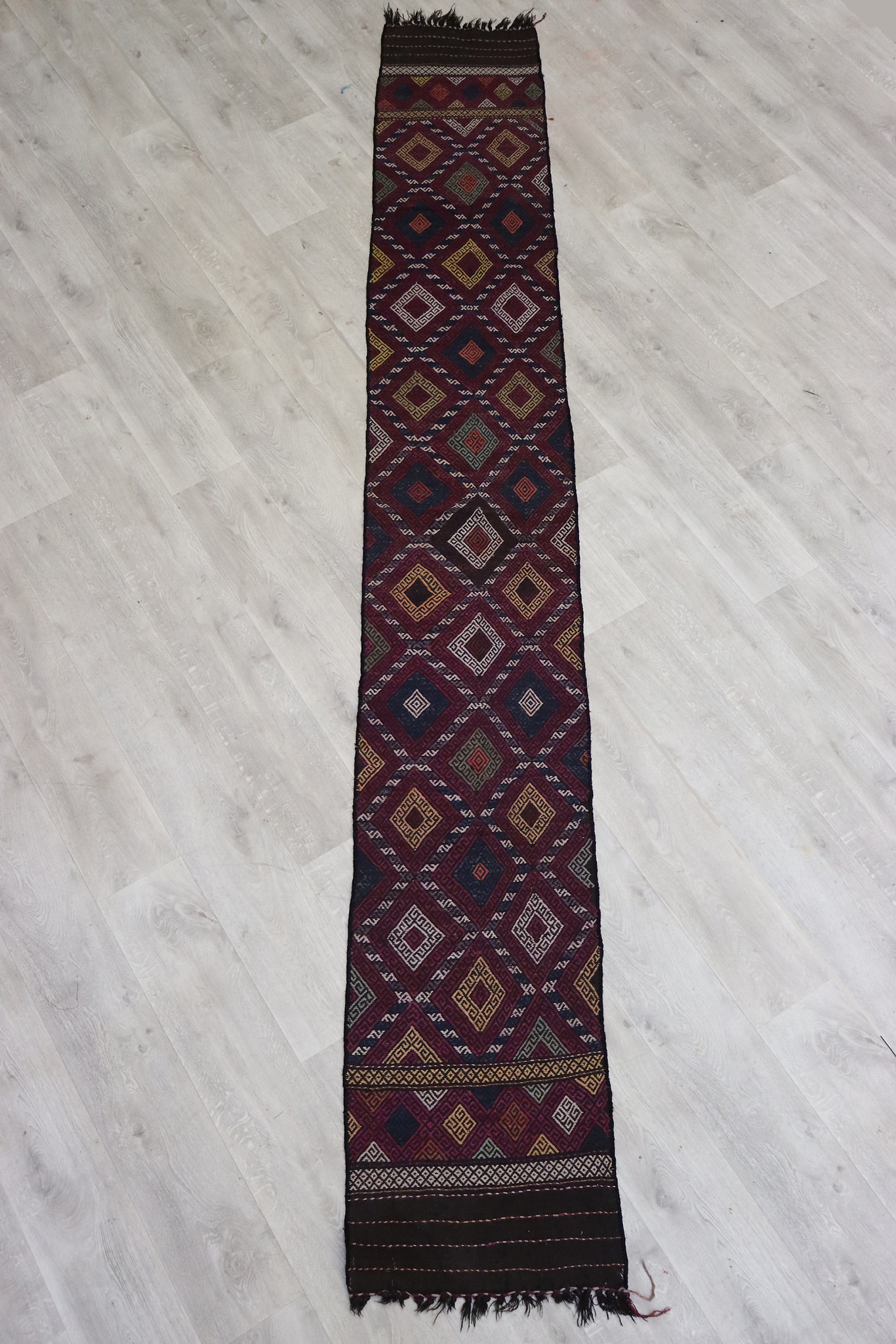 353x50 cm orienttepich läufer flur teppich  kelim Nr.792