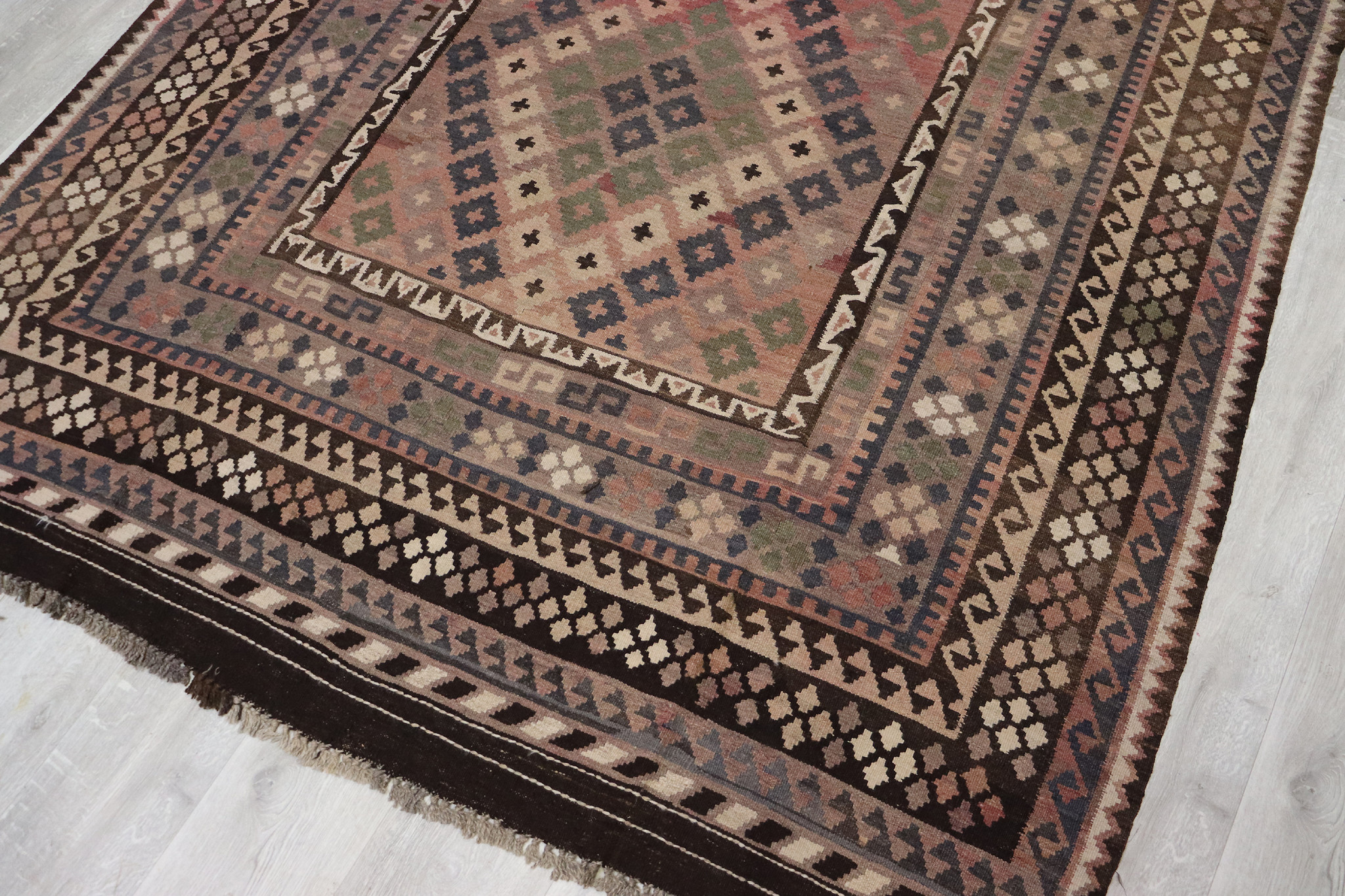 310x187   Afghan natural colors nomadic Kilim rug  No:262