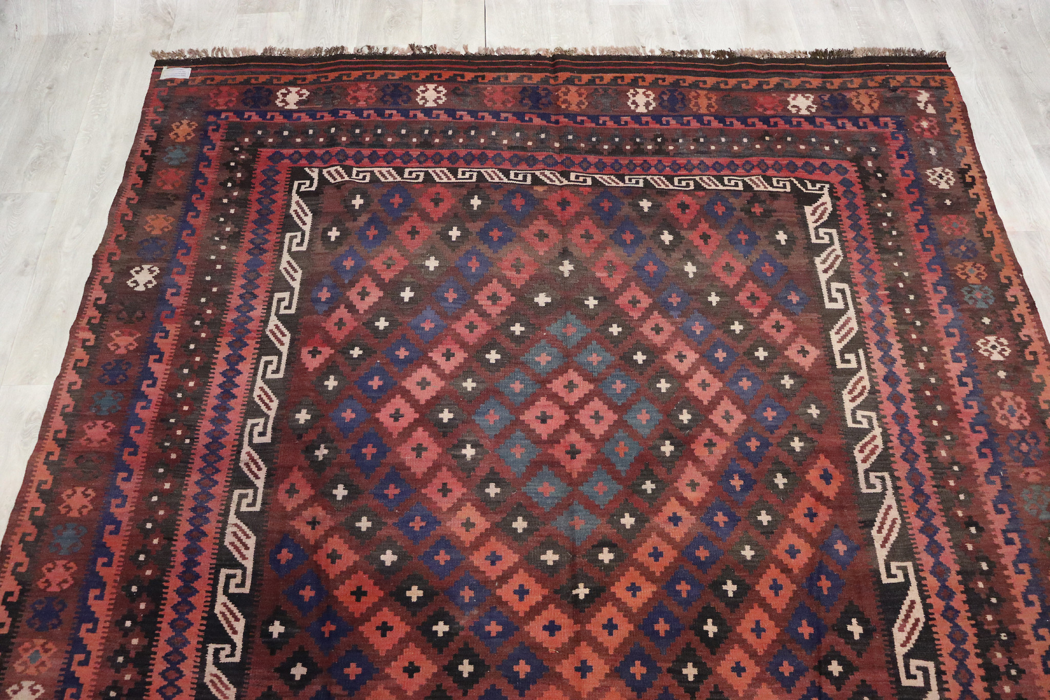 445x250 cm Afghan natural colors nomadic Kilim rug  No:209