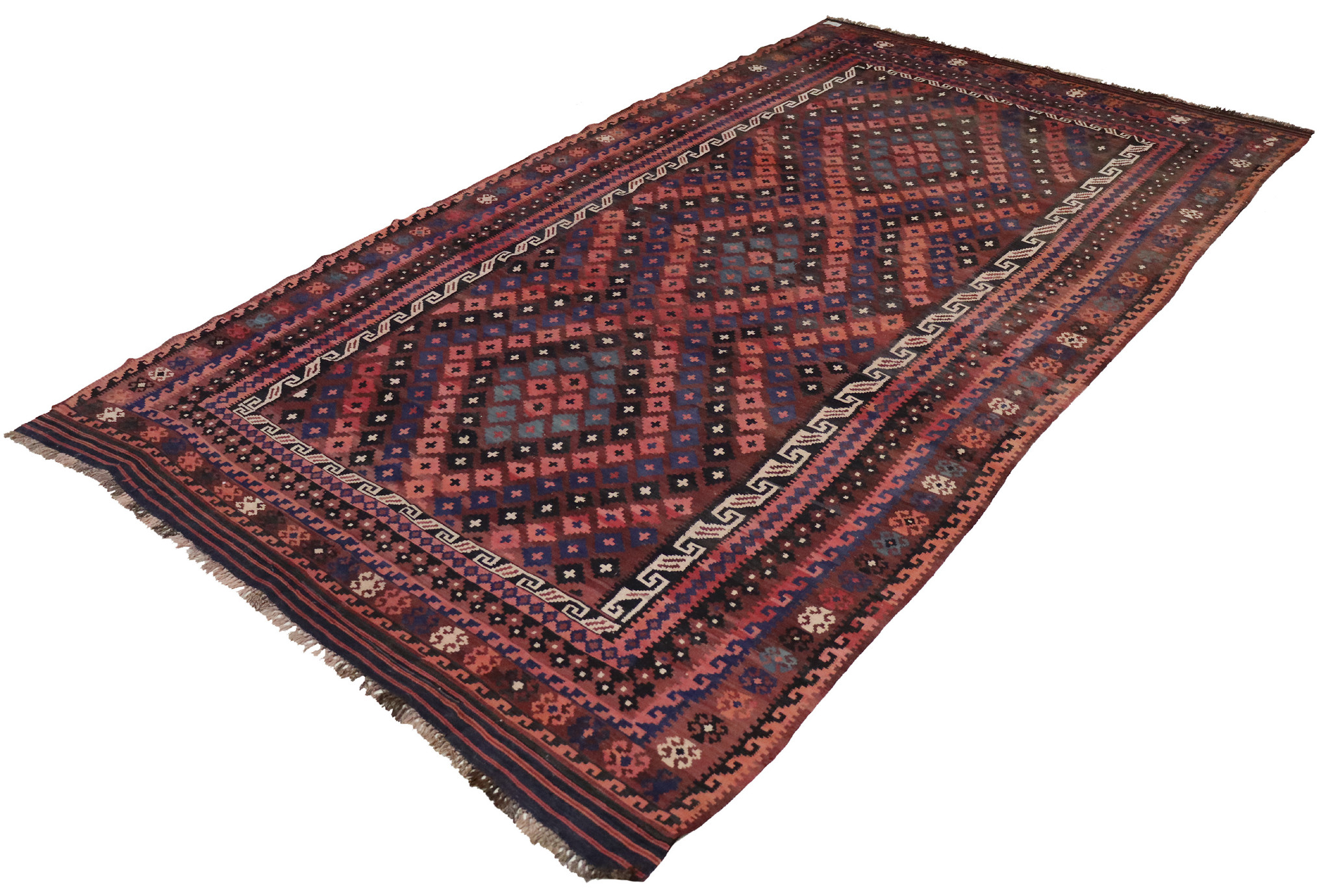 445x250 cm Afghan natural colors nomadic Kilim rug  No:209