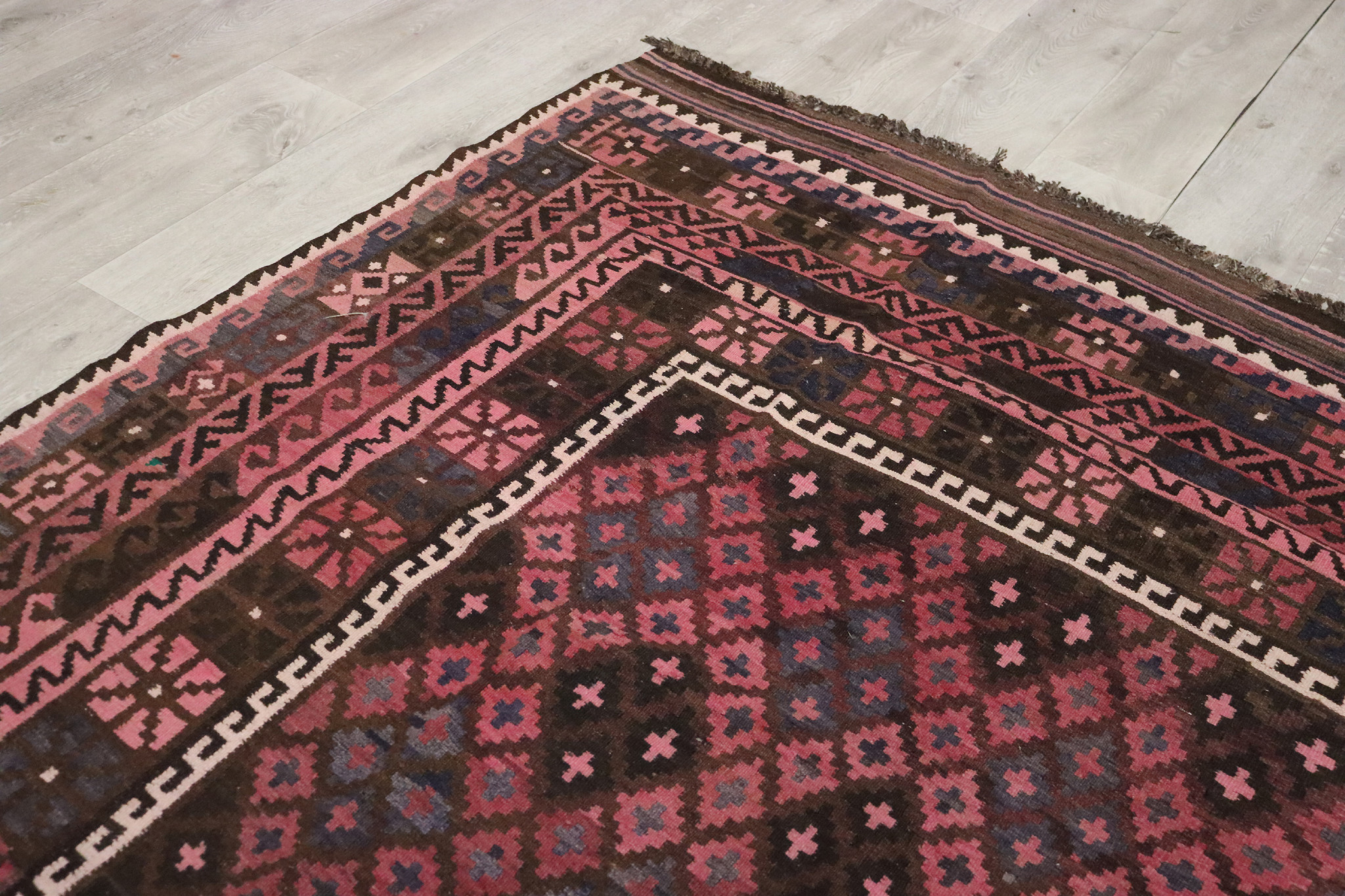 283x209 cm Afghan natural colors nomadic Kilim rug  No:263