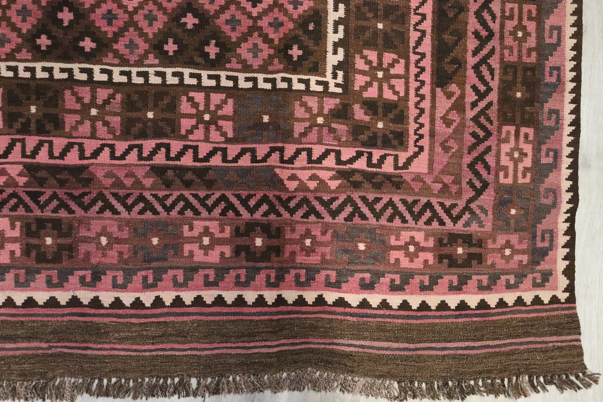 283x209 cm Afghan natural colors nomadic Kilim rug  No:263