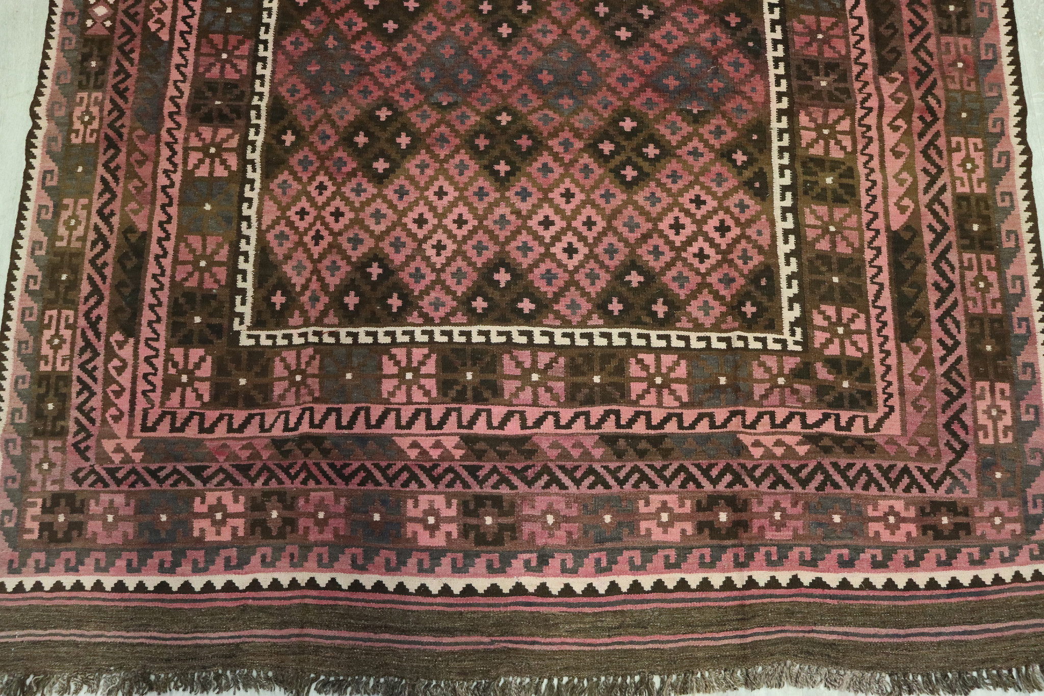 283x209 cm Afghan natural colors nomadic Kilim rug  No:263