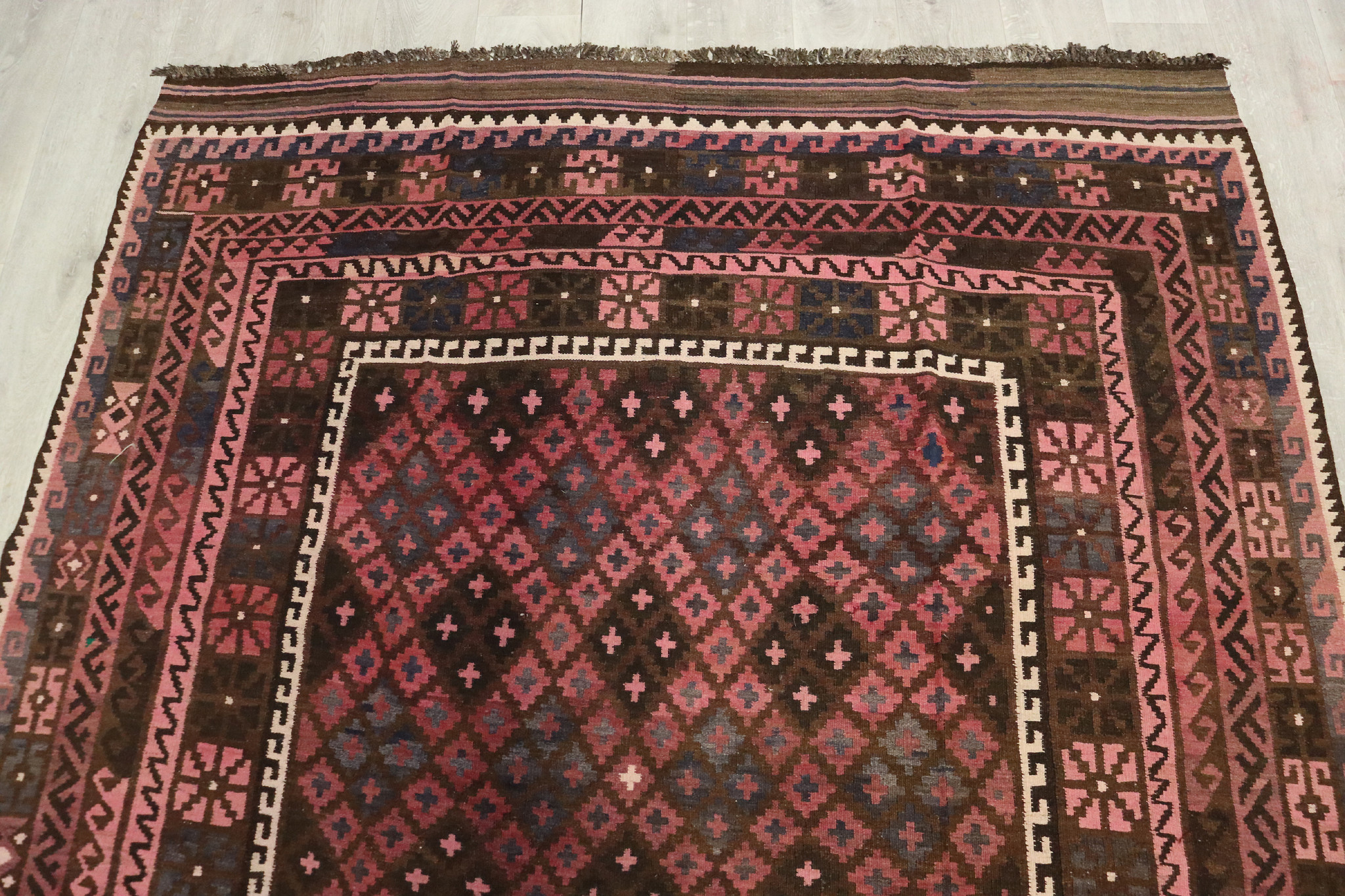 283x209 cm Afghan natural colors nomadic Kilim rug  No:263
