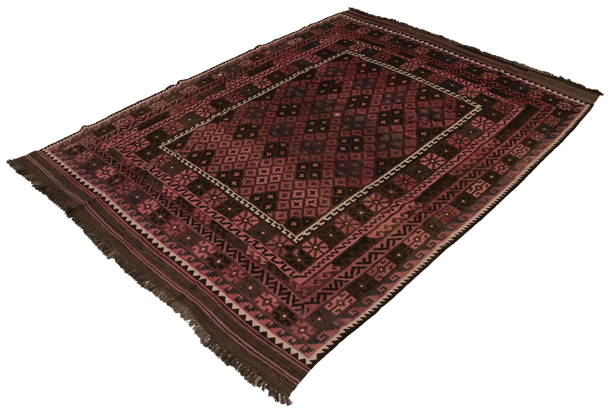283x209 cm Afghan natural colors nomadic Kilim rug  No:263