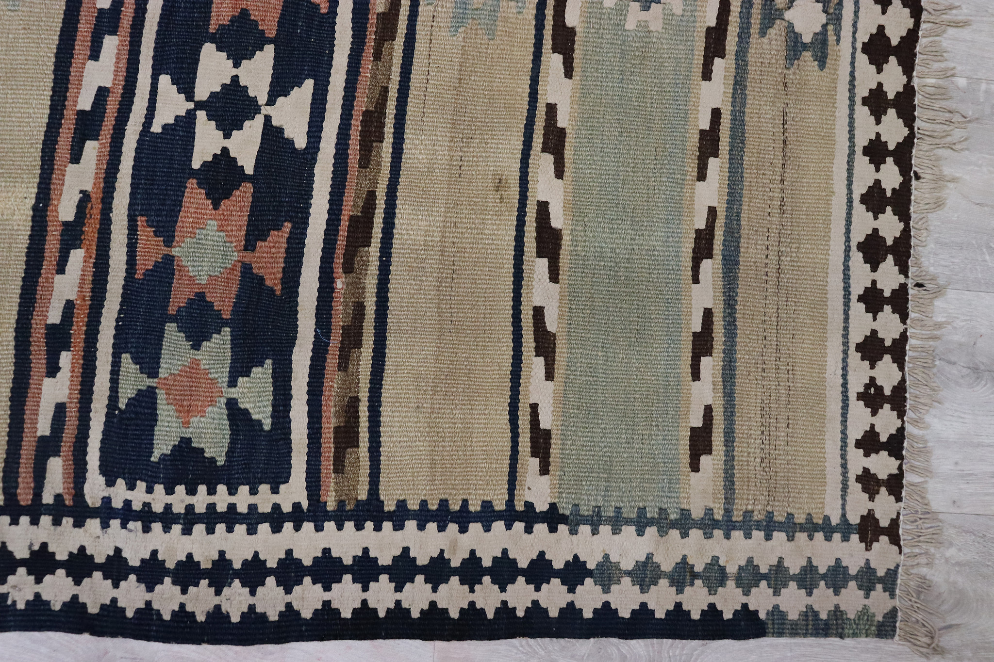290x120  cm Antique rare oriental Fine  nomadic Kilim rug No: - 802