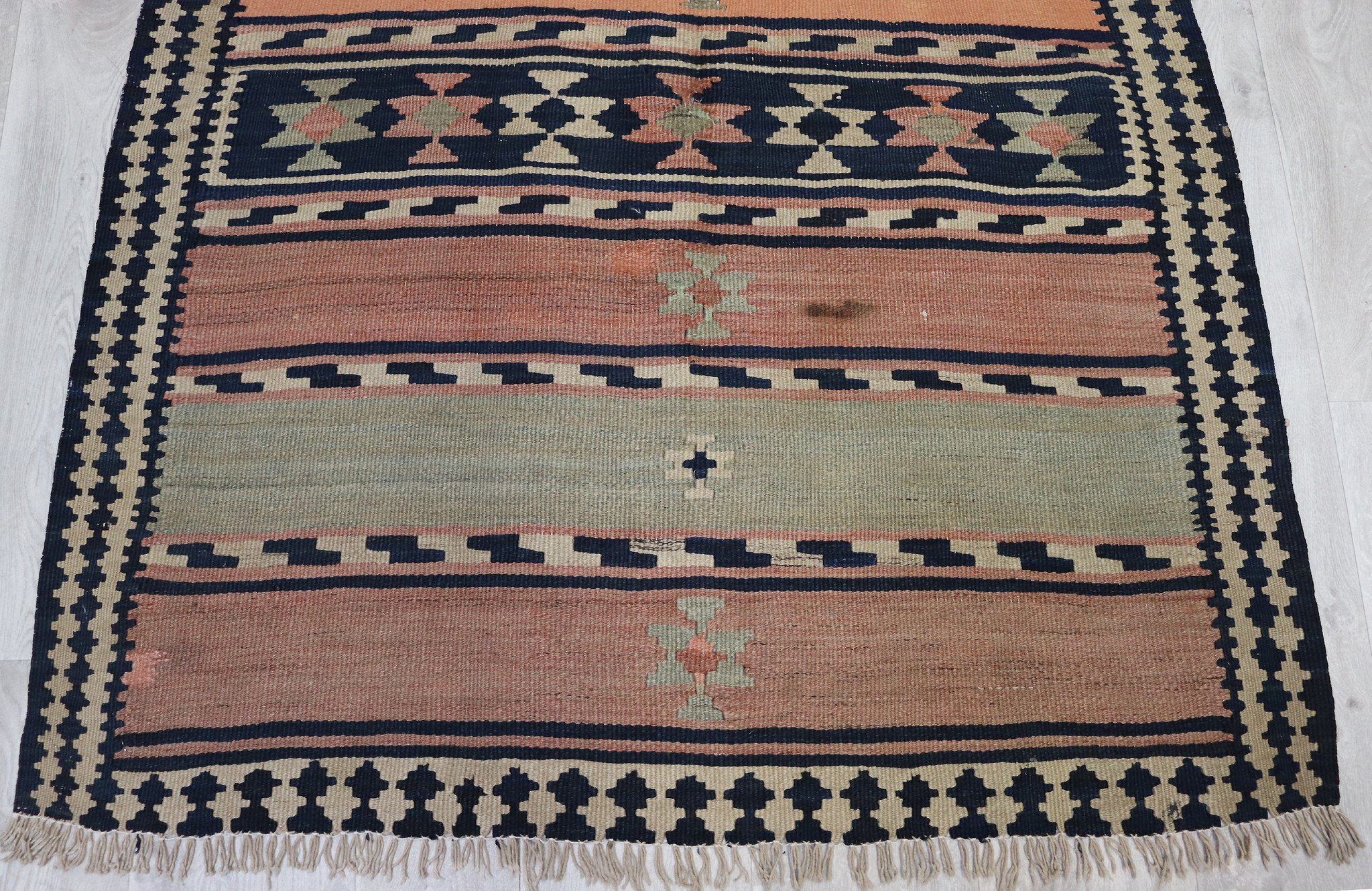 290x120  cm Antique rare oriental Fine  nomadic Kilim rug No: - 802