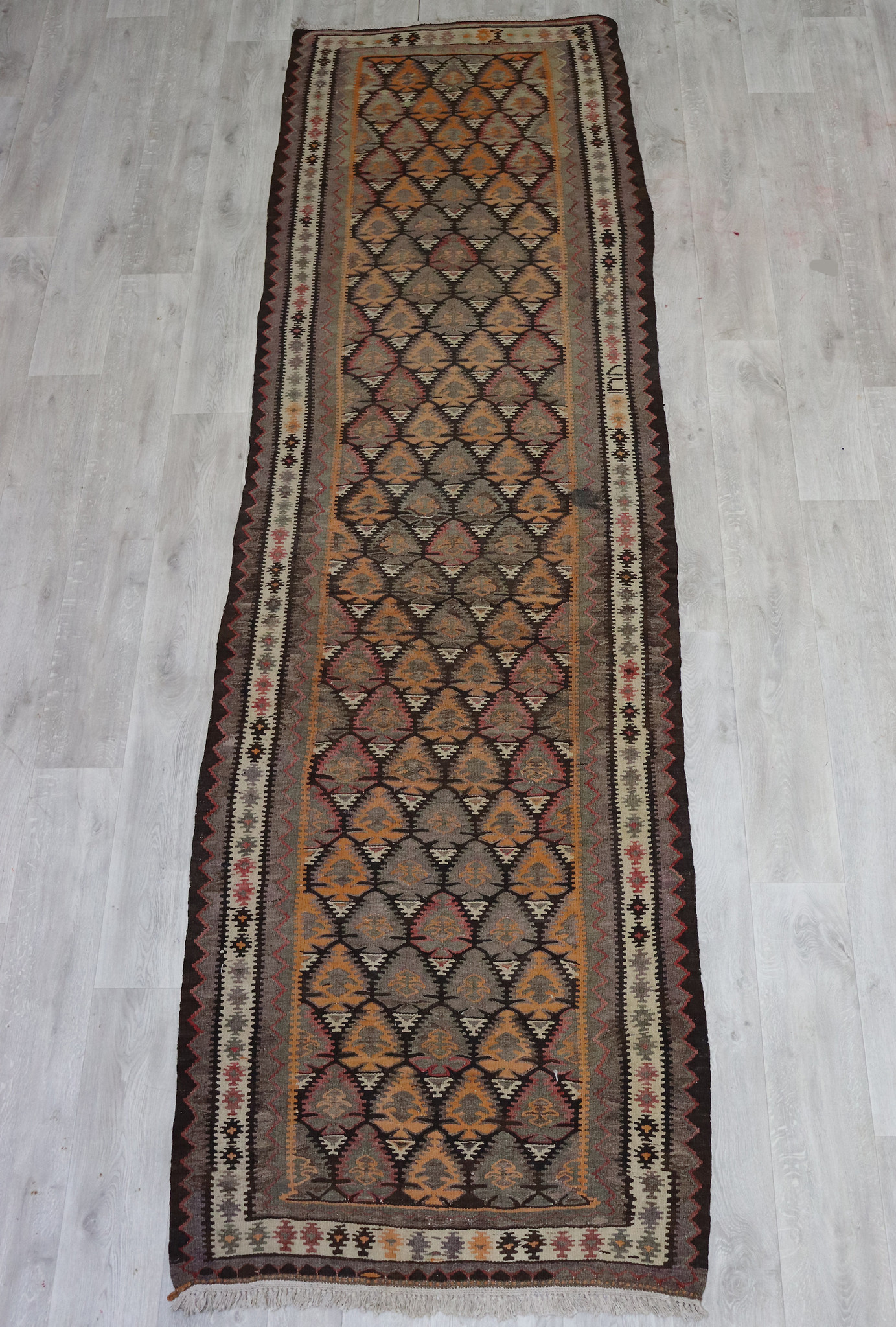 365x105 cm Antique rare oriental Fine  nomadic sarand Kilim rug No: - 5
