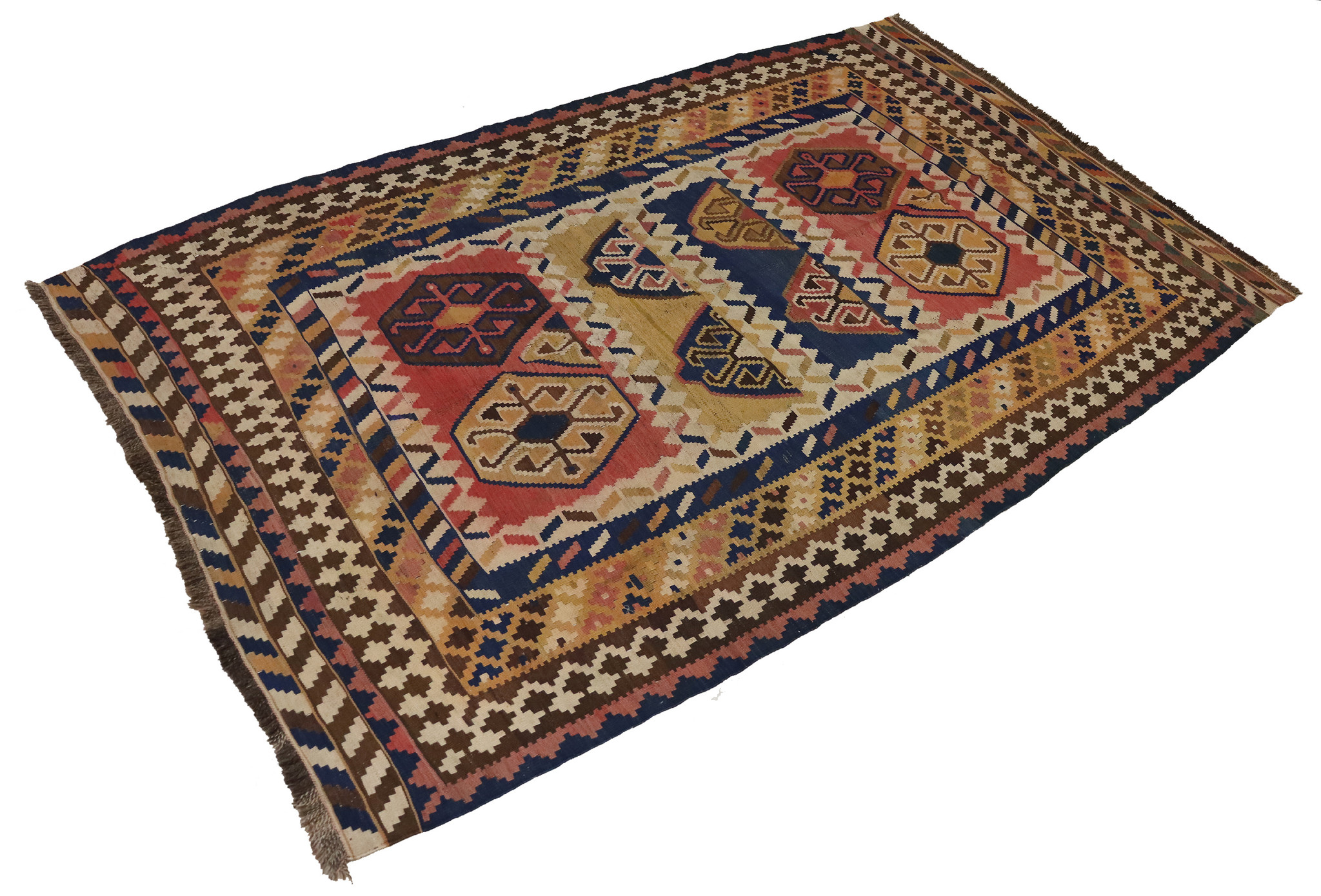 260x155 cm Antik handgewebte Nomaden Qashqai kelim  No: - 1001