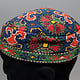 vintag hand embroidered  hat cap from Afghanistn Uzbekistan Tubiteyka No:22/3