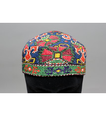 vintag hand embroidered  hat cap from Afghanistn Uzbekistan Tubiteyka No:22/3