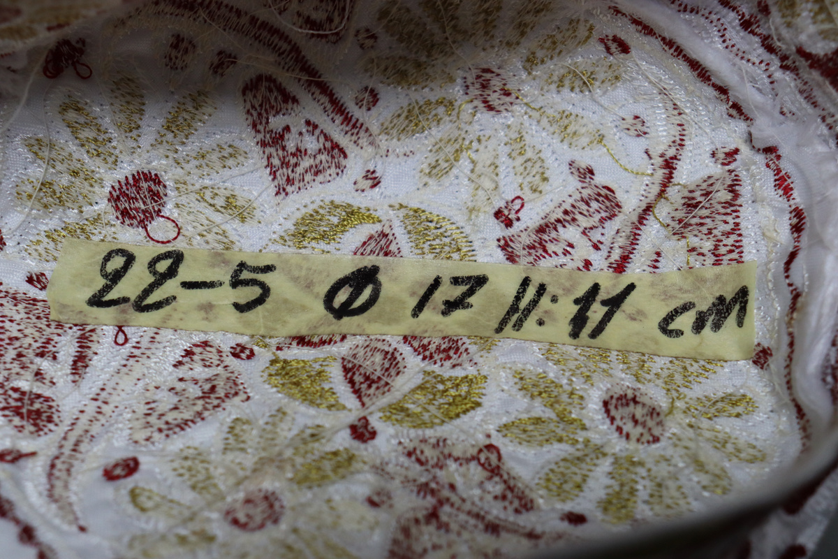 Vintage bestickter großer omanischen arabischen Stil afrikanischen Kufi-Hut Mütze No:22/5