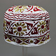 Vintage bestickter großer omanischen arabischen Stil afrikanischen Kufi-Hut Mütze No:22/5