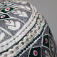 Vintage bestickter großer omanischen arabischen Stil afrikanischen Kufi-Hut Mütze Nr.: 22/6