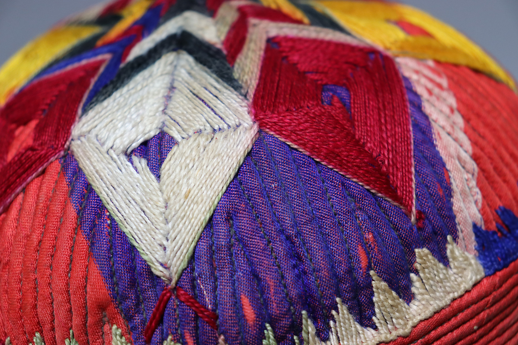 Antique hand embroidered cap hat from Afghanistn and Uzbekistan No:22/11