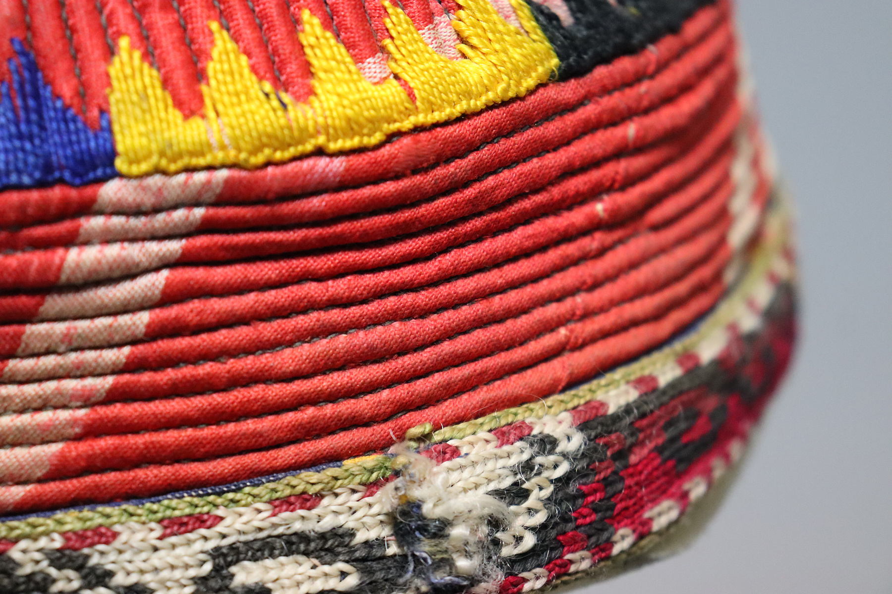 Antique hand embroidered cap hat from Afghanistn and Uzbekistan No:22/11