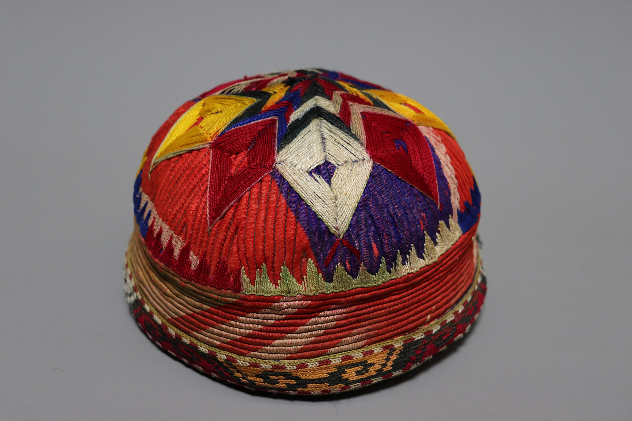 Antique hand embroidered cap hat from Afghanistn and Uzbekistan No:22/11
