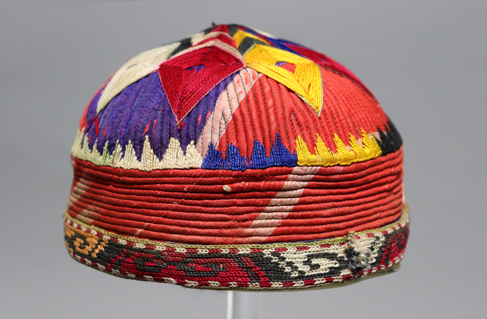 Antique hand embroidered cap hat from Afghanistn and Uzbekistan No:22/11