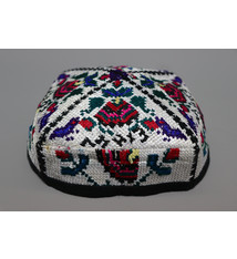 vintage hand embroidered Tubiteyka hat cap Tajikistan, Kazakhstan, Kyrgyzstan, and Uzbekistan No:22/12