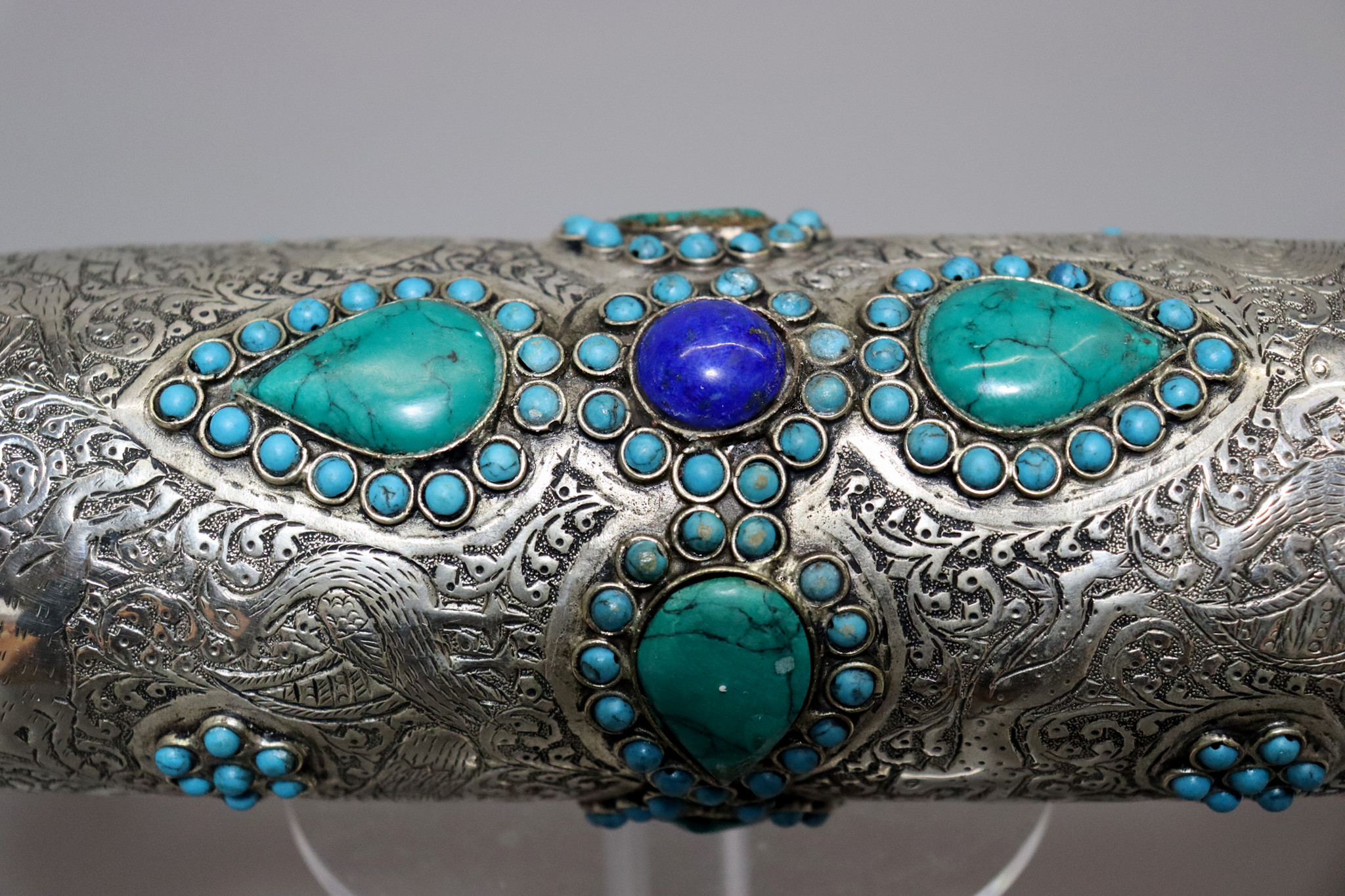 nickel silver Scroll Case   from Afghanistan