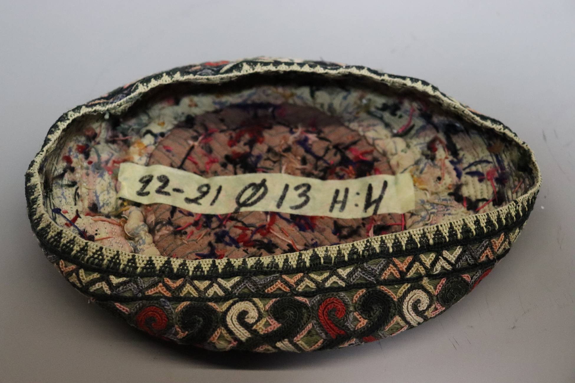 vintag hand embroidered Child’s TEKKE tribe Hat, Baby Cap No:22/21