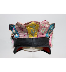 antique Chinese Silk Embroidered Child’s Miao Hat, Baby Cap No:22/ 24