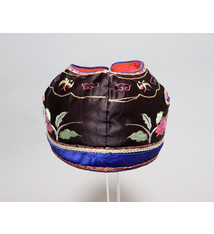 antique Chinese Silk Embroidered Child’s Miao Hat, Baby Cap No:22/27
