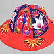 Chinese Silk Embroidered Child’s Miao Hat, Baby Cap No:22/29