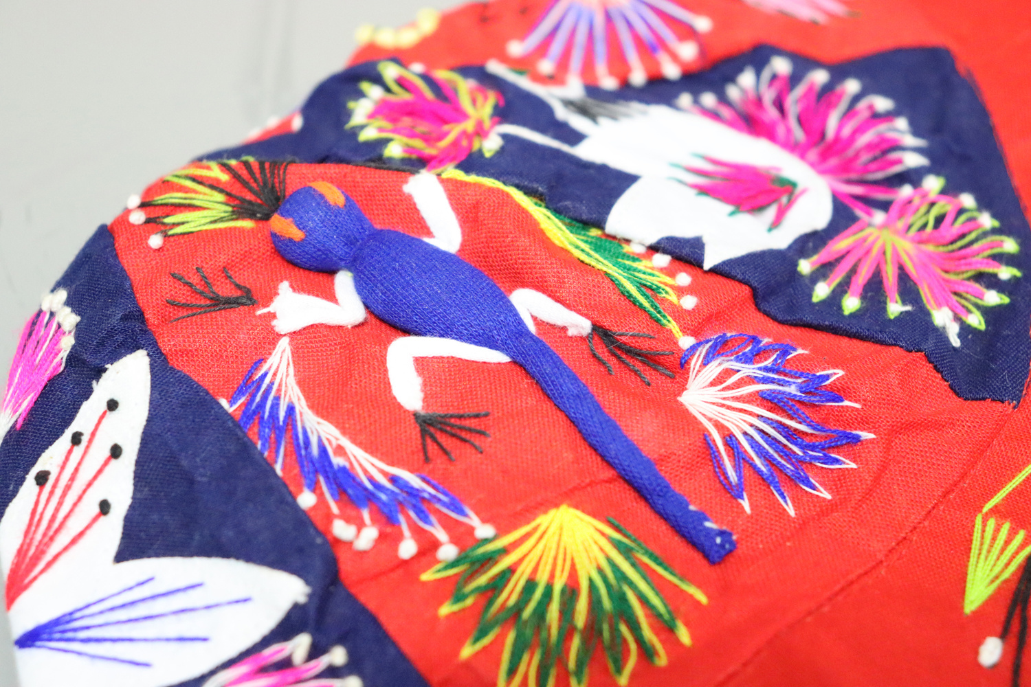 Chinese Silk Embroidered Child’s Miao Hat, Baby Cap No:22/29