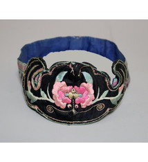 Antiker chinesischer Miao-Hut aus Seide, bestickt, Baby-Mütze No:22/ - 35