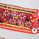 Antique Ethnic Embroidery Mirror Work Textile Band India Shisha Banjara Kutch No:22/36