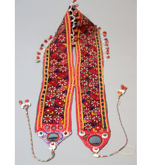 Antique Ethnic Embroidery Mirror Work Textile Band India Shisha Banjara Kutch No:22/36