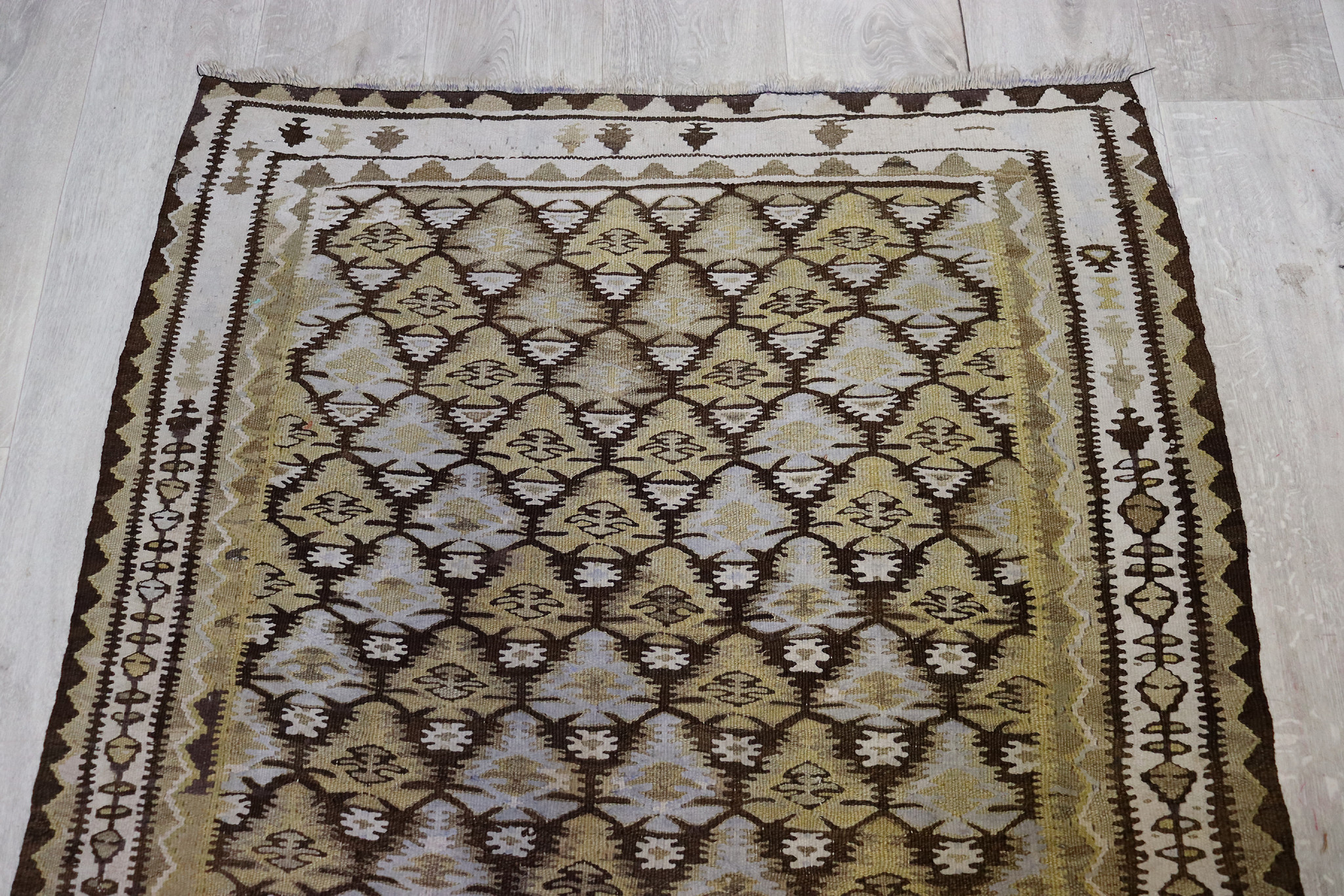 275x110 cm Antik handgewebte Nomaden Sarand kelim  No: -  415