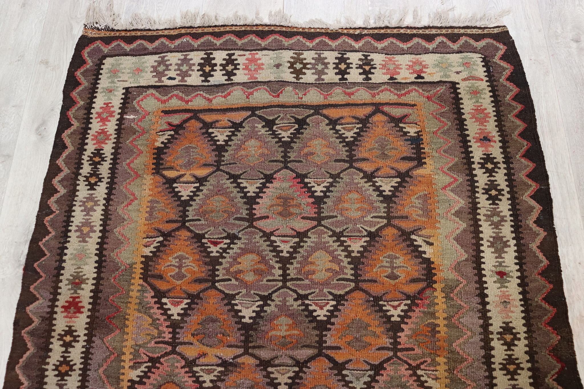 360x105  cm Antique rare oriental Fine  nomadic sarand Kilim rug No: -  421