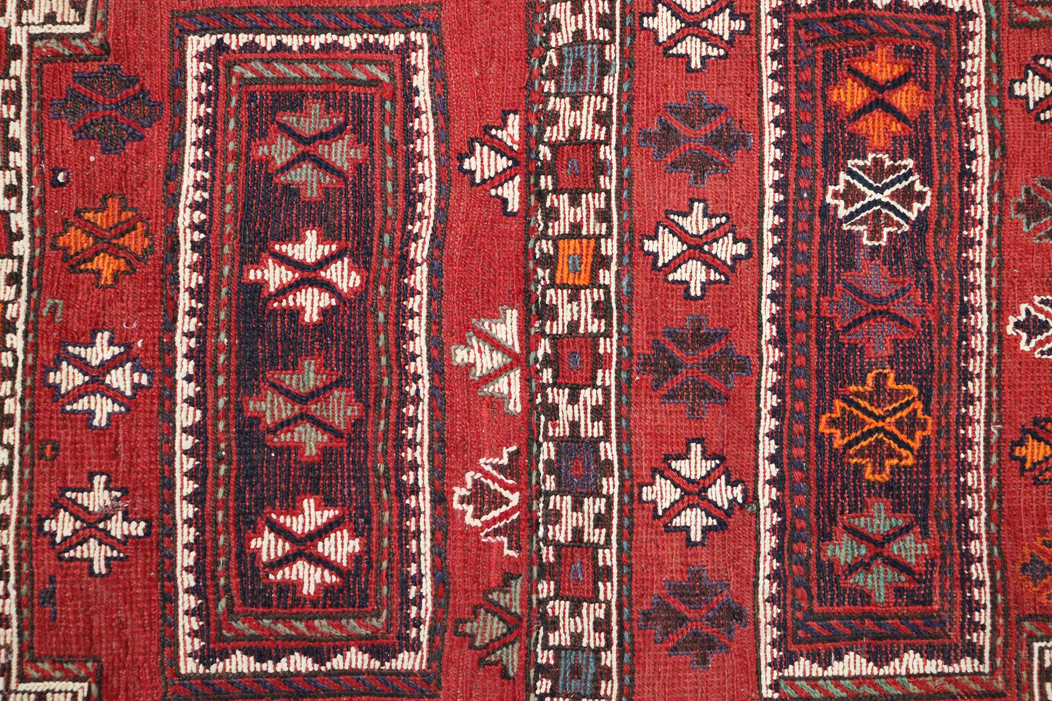 140x85 cm Antique rare oriental Fine  nomadic sumakh Kilim rug No: -539B