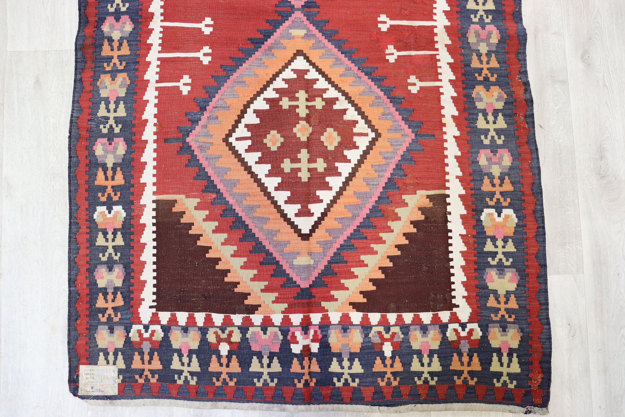 305x115 cm Antique very rare oriental Fine  nomadic caucasian Kilim rug No: - 345