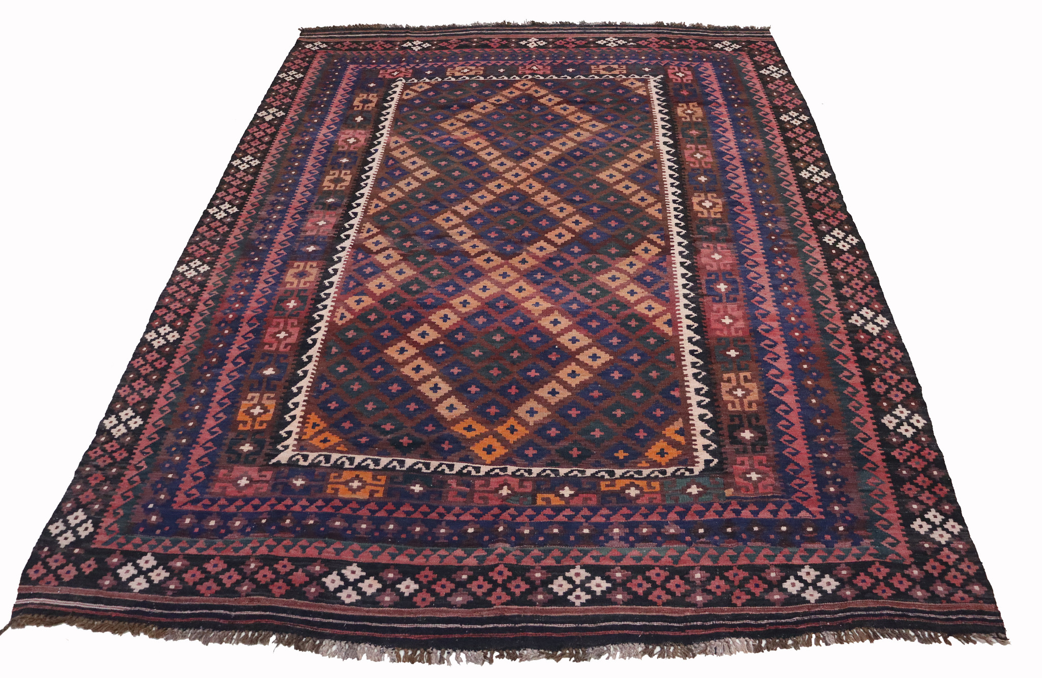 300x245     cm Afghan natural colors nomadic Kilim rug  No:  - 214