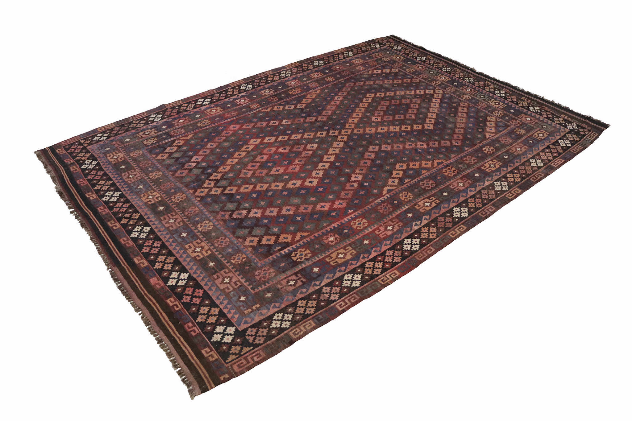 385x260   cm Afghan natural colors nomadic Kilim rug  No:  - 218