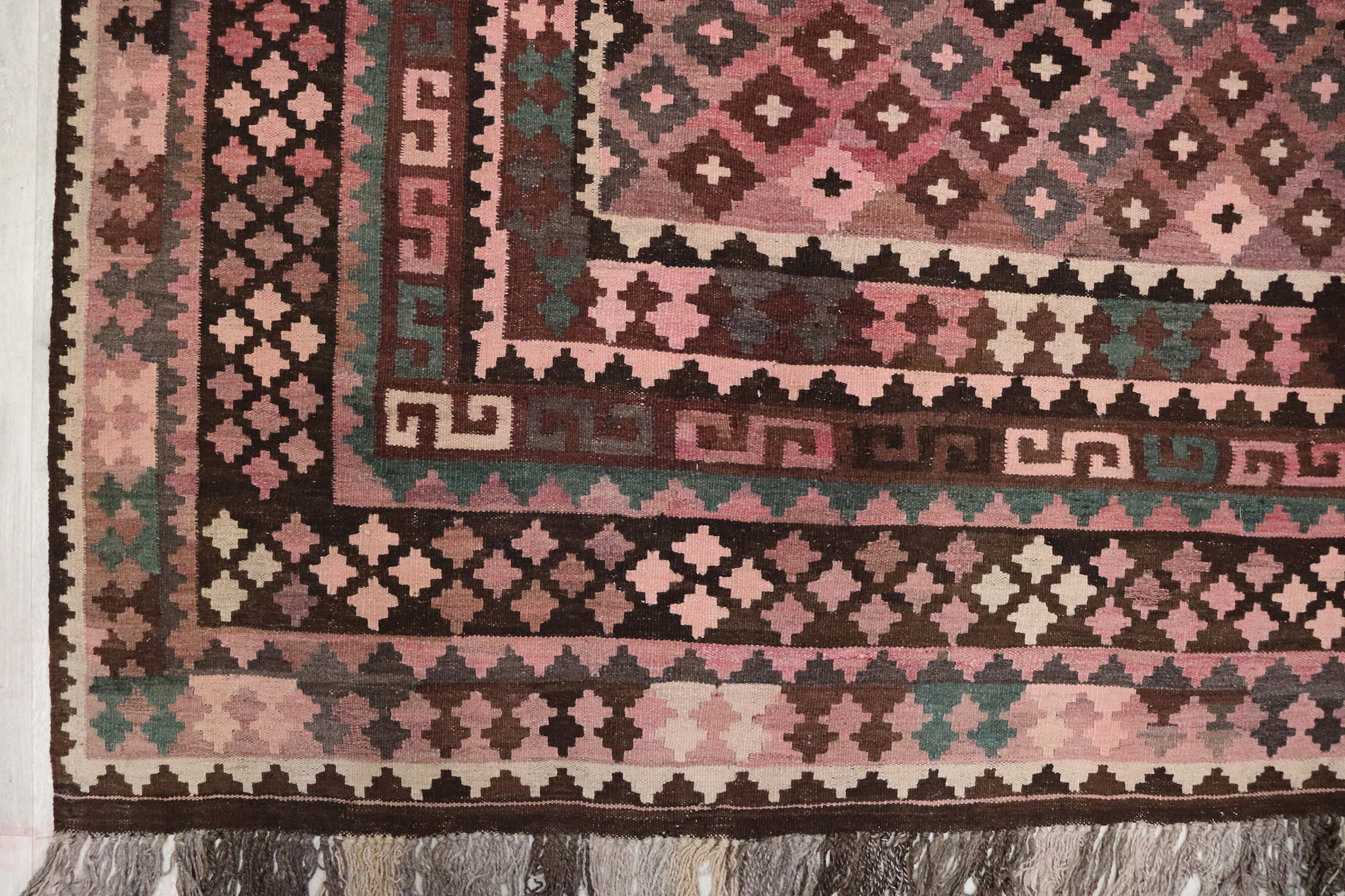 320x215    cm Afghan natural colors nomadic Kilim rug  No:  - 300