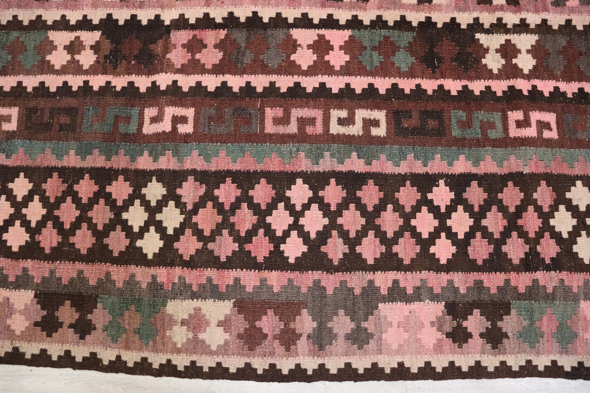 320x215    cm Afghan natural colors nomadic Kilim rug  No:  - 300