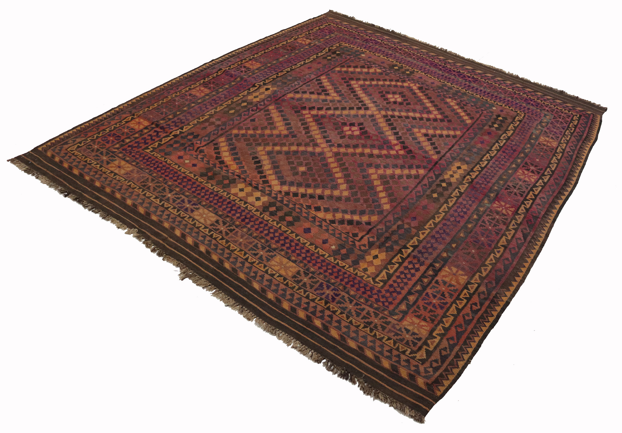 305x245   cm Afghan natural colors nomadic Kilim rug  No:  - 216