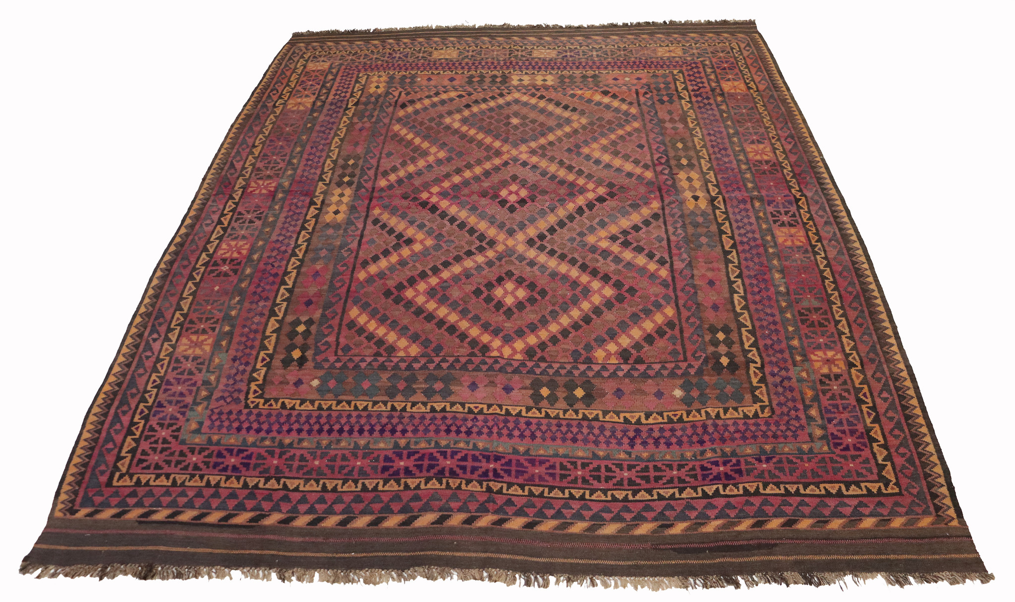 305x245   cm Afghan natural colors nomadic Kilim rug  No:  - 216