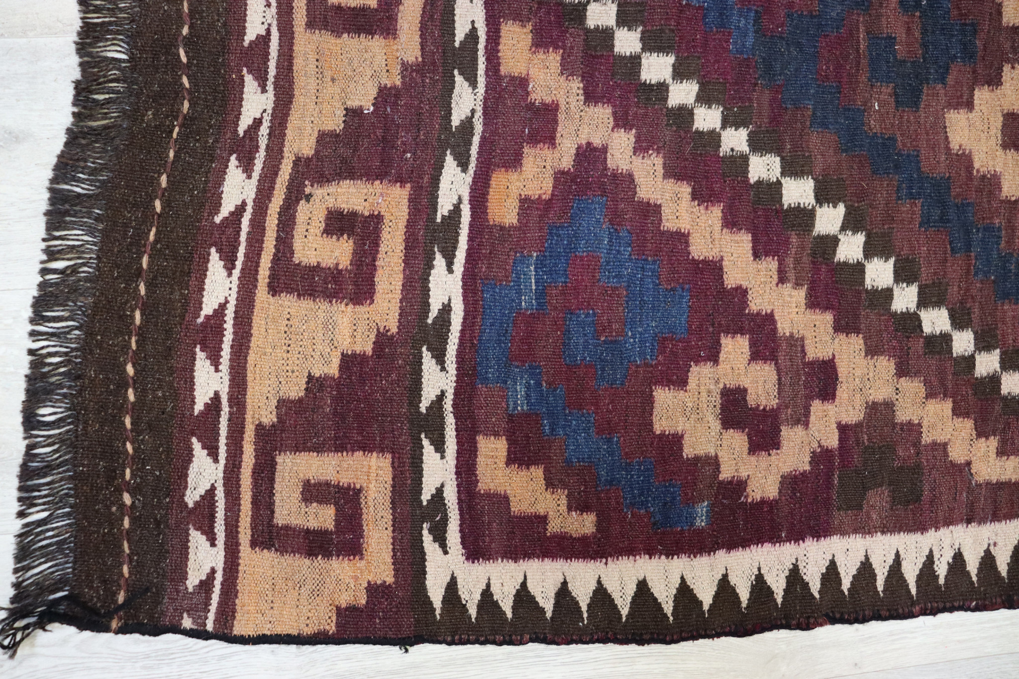 330x110    cm Afghan natural colors nomadic Kilim rug  No:  - 280