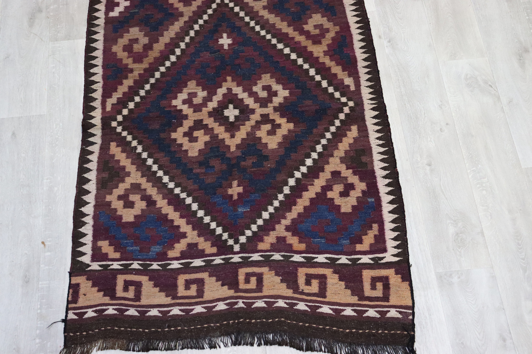 330x110    cm Afghan natural colors nomadic Kilim rug  No:  - 280