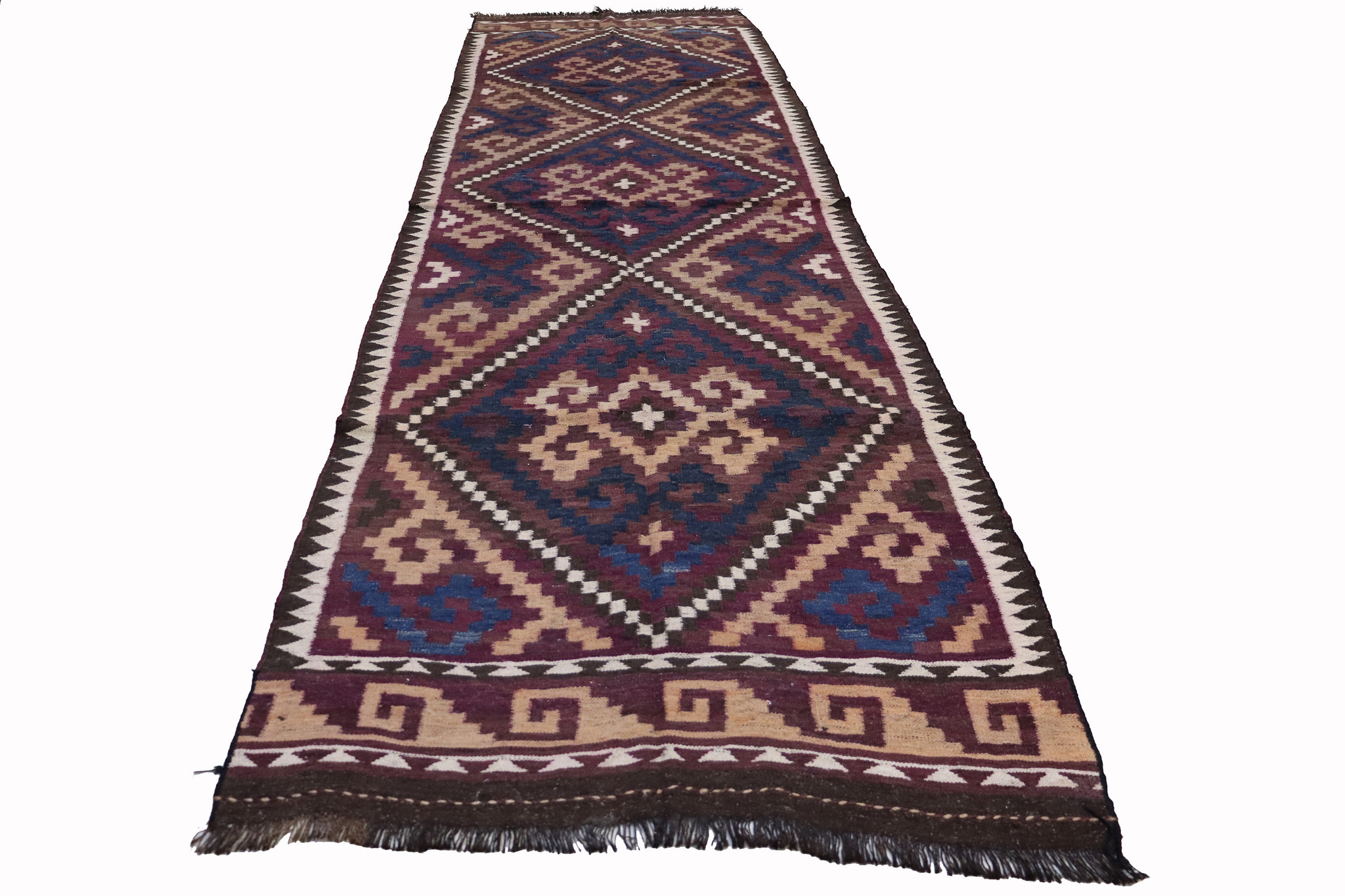 330x110    cm Afghan natural colors nomadic Kilim rug  No:  - 280