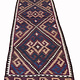 330x110    cm Afghan natural colors nomadic Kilim rug  No:  - 280