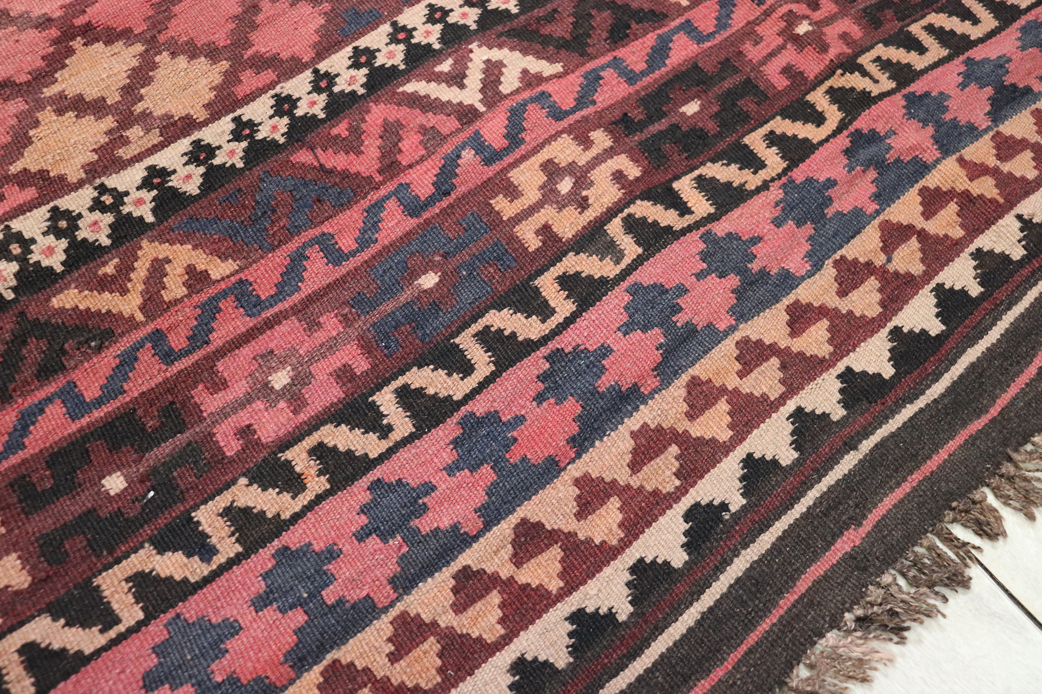 410x245    cm Afghan natural colors nomadic Kilim rug  No:  - 217