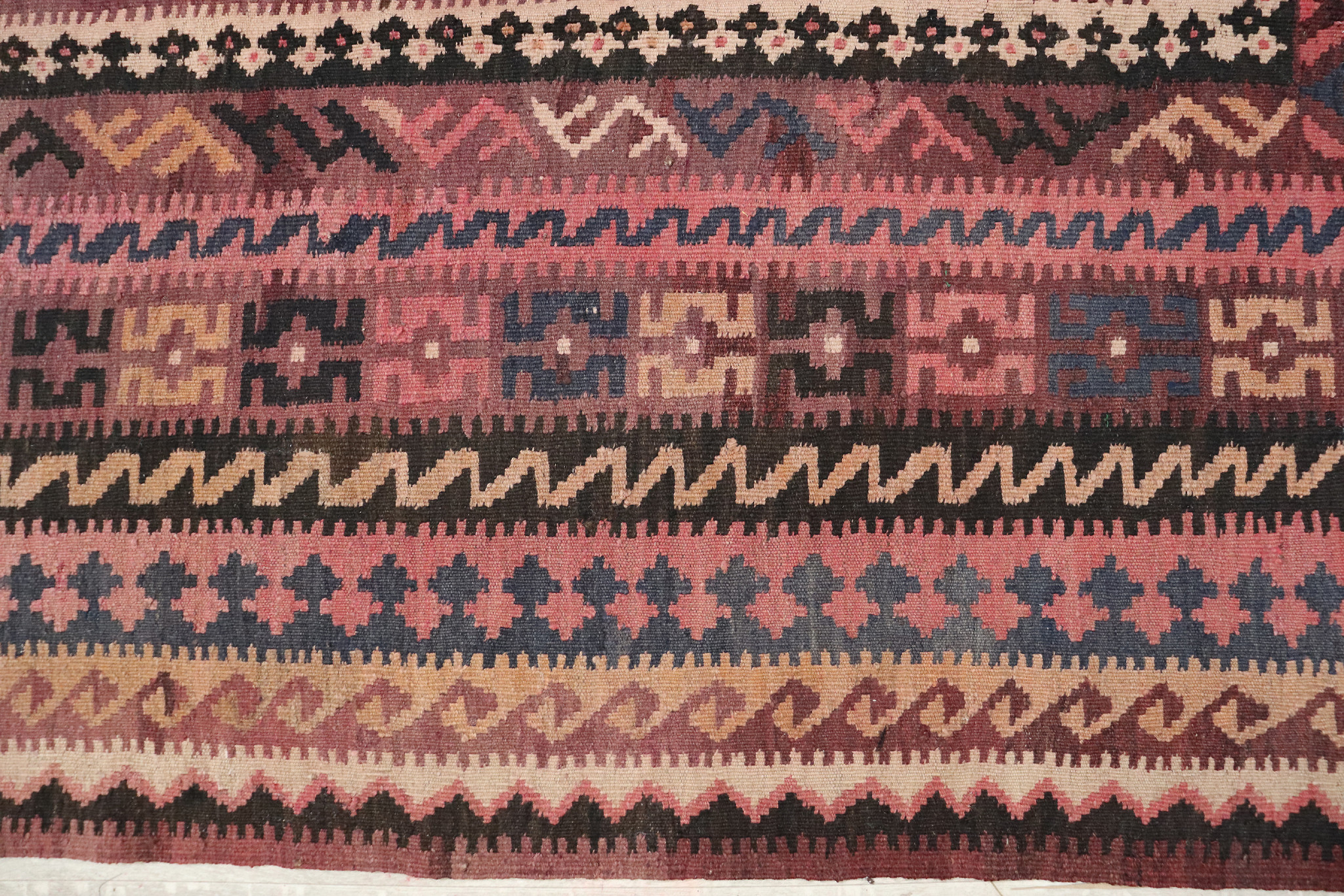 410x245    cm Afghan natural colors nomadic Kilim rug  No:  - 217